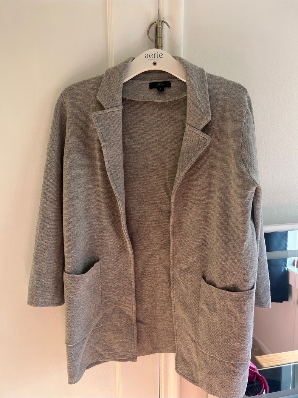 J.Crew Grey Sweater Blazer